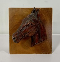 BOOKEND-Horse Head Plaque Bookend