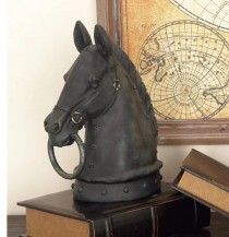 SCULPTURE-Jar Top Horse Head