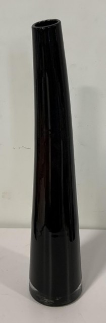 VASE-Tall Dark Purple Glass Bud Vase
