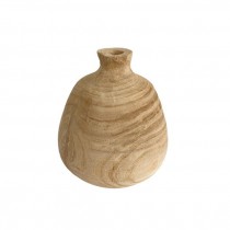 VASE-Raw Wood w/Skinny Neck