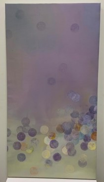 PAINTING-Purple w/Purple Dots