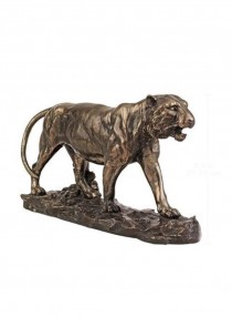 PROWLING TIGER STATUE-Faux Bronze