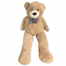 LARGE PLUSH TEDDY BEAR-(52")Beige W/Light Face & Brown Nose