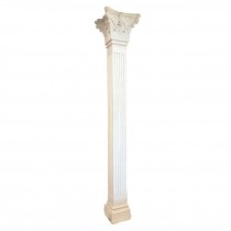 COLUMN-(109")Off White Square Corithian Capital