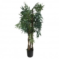 FAUX TREE-(5')Phoenix Palm W/Black Plastic Pot
