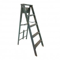 LADDER-Blue Wooden A-Frame w/Paint Shelf