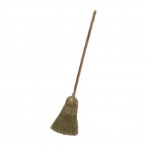 BROOM-Wooden Handle w/Straw Bristles