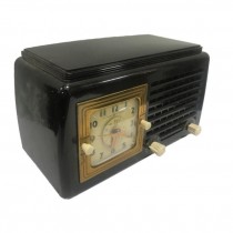 RADIO-Vintage Brown General Electric Radio Alarm Clock