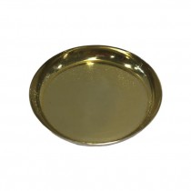 CANDLE HOLDER-Small Shiny Brass Dish