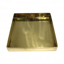 TRAY-Shiny Brass Square Tray