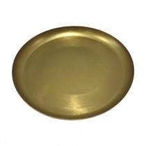 DISH-Matte Brass Round Dish