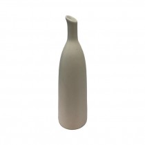 VASE-Beige Ceramic 7.25"H