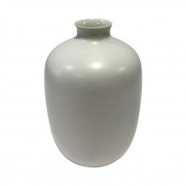 VASE-White Glazed Porcelain-4.75"H
