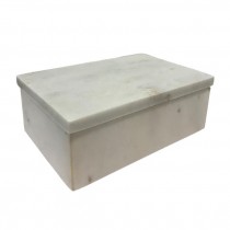BOX-Rectangular Marble Box w/Lid