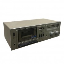 RADIO-Vintage Silver Sharp AM/FM Cassette Stereo