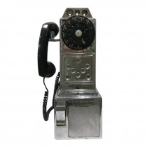 PAYPHONE-Vintage Silver "Automatic Electric" Rotary Dial Payphone