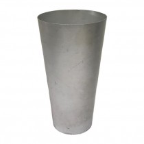 VASE-Silver Metal Cone