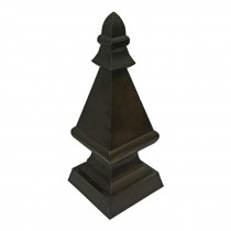 FINIAL-15.25" H Oxidized Metal