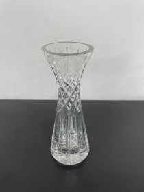 VASE-Cut Glass w/Cinched Middle
