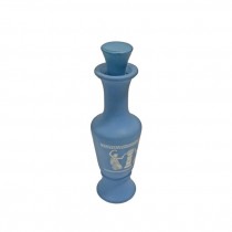 VASE-Vintage Small Blue Wedgewood Style Greek Vase w/Cork
