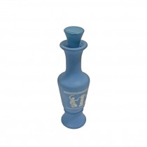 VASE-Vintage Small Blue Wedgewood Style Greek Vase w/Cork