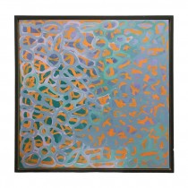 PAINTING-Orange/Blue Abstract Lines