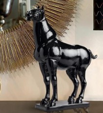 STATUE-Black Tang Dynasty Horse