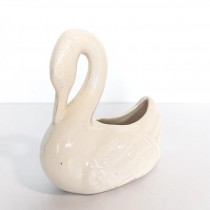 FIGURINE-Off White Swan
