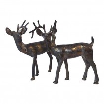 FIGURINE-Vintage Brass Reindeer