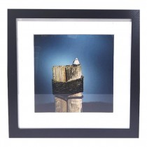 FRAMED PHOTOGRAPHY-Seagull Relaxed on Pier Post