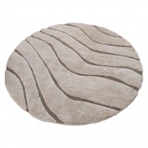 RUG-Round Florida Shag Cream/Beige Area Rug