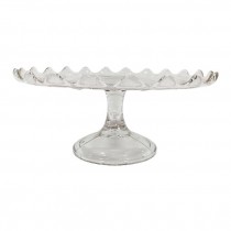 CAKE STAND-Cut Glass Braided Pattern