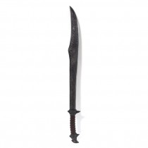 SWORD-Foam Medieval Silver w/Brown Handle