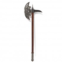 AXE-Viking Axe-Chrome w/Wooden Handle