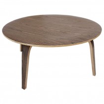 Coffee Table- MCM Round Woodgrain