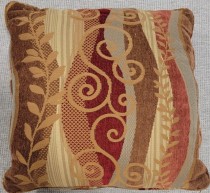 PILLOW-Brown Multi-Colored Earthtones Pattern