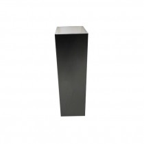 PEDESTAL-Tall Black Laminate w/White Acyrlic Top