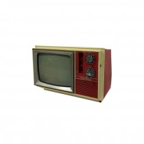 TELEVISION-Vintage Red Panasonic Circa 1973