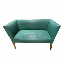 LOVESEAT/SETTEE-Vintage Teal |Sheltered Arm |Nailhead Trim