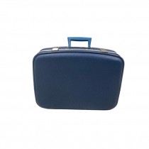 LUGGAGE-Vintage Small Navy Blue Hardshell Hand Held Luggage