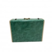 LUGGAGE-Vintage Large Turquiose Samsonite Suitcase