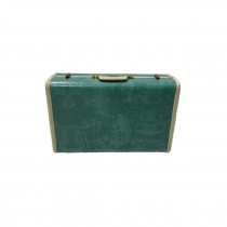 LUGGAGE-Vintage Medium Marblized Bermuda Green Samsonite Suitcase