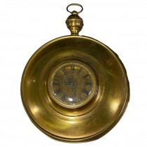 WALL CLOCK-Vintage "Georgian" Brass Pocket Watch Clock