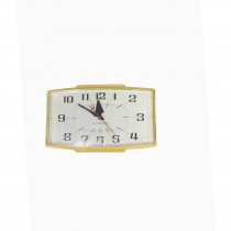 WALL CLOCK-Vintage Mid Century Modern G.E. Off White Rectangular Clock
