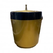 ICE BUCKET-Vintage West Bend Goldtone w/Black Detail