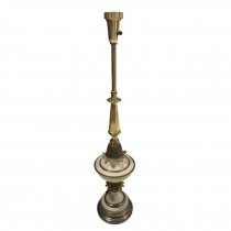 TABLE LAMP-Ceramic/ Brass Urn Shape w/Flower Detail