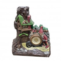 CLOCK-Vintage Gnome Desk Mantel Clock