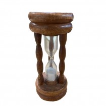 HOURGLASS-Wood/Glass Sand Timer, Small