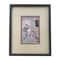 FRAMED PRINT-Asian |Two Woman Playing Musical Instruments