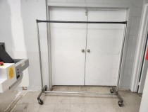 Industrial Steel Wardrobe Rack On Wheels